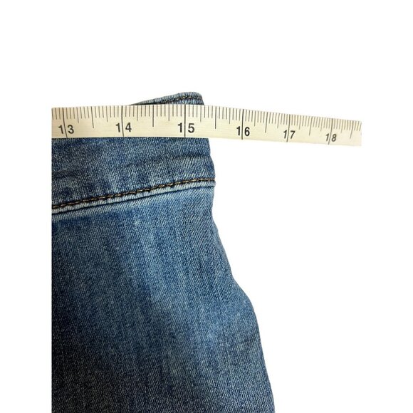 Chaps Women's Denim Mid Length Skirt - Picture 4 of 7